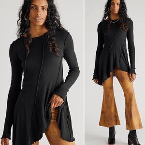 Free People Care Full Swing Tunic - Black